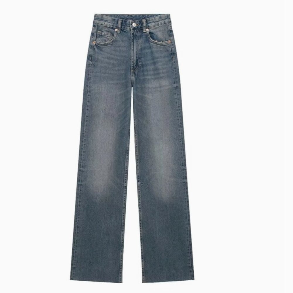 NWT Vintage High Waist Wide Leg Jeans Regular to Longer Length